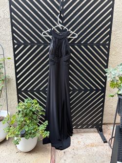 Black Halter Neck Formal Gown