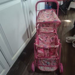 Girl Doll Stroller 