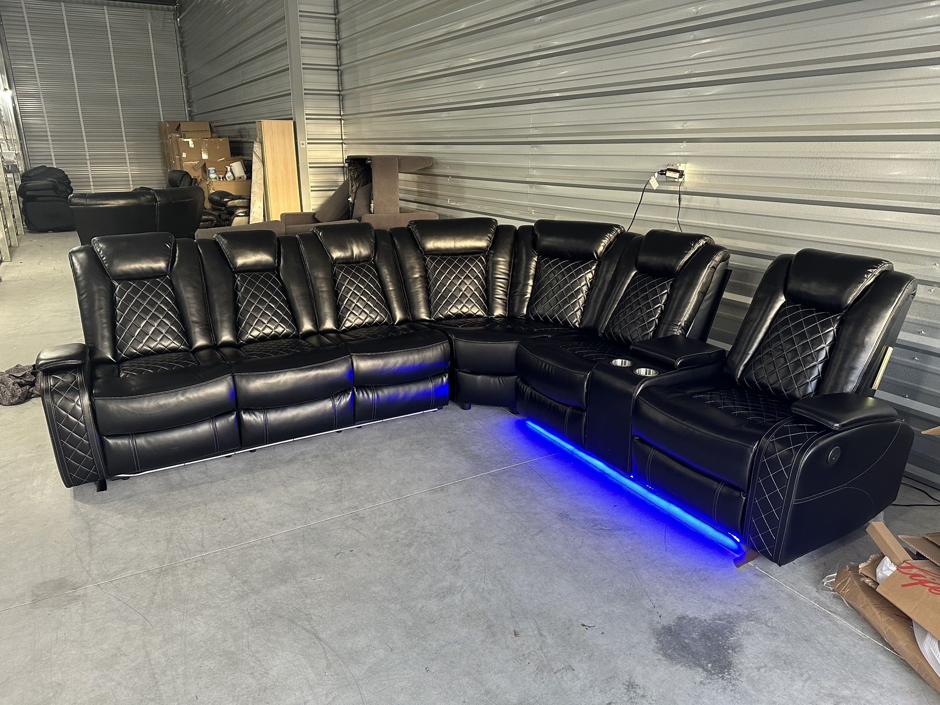 Brand New Power Reclining Sectional Couch