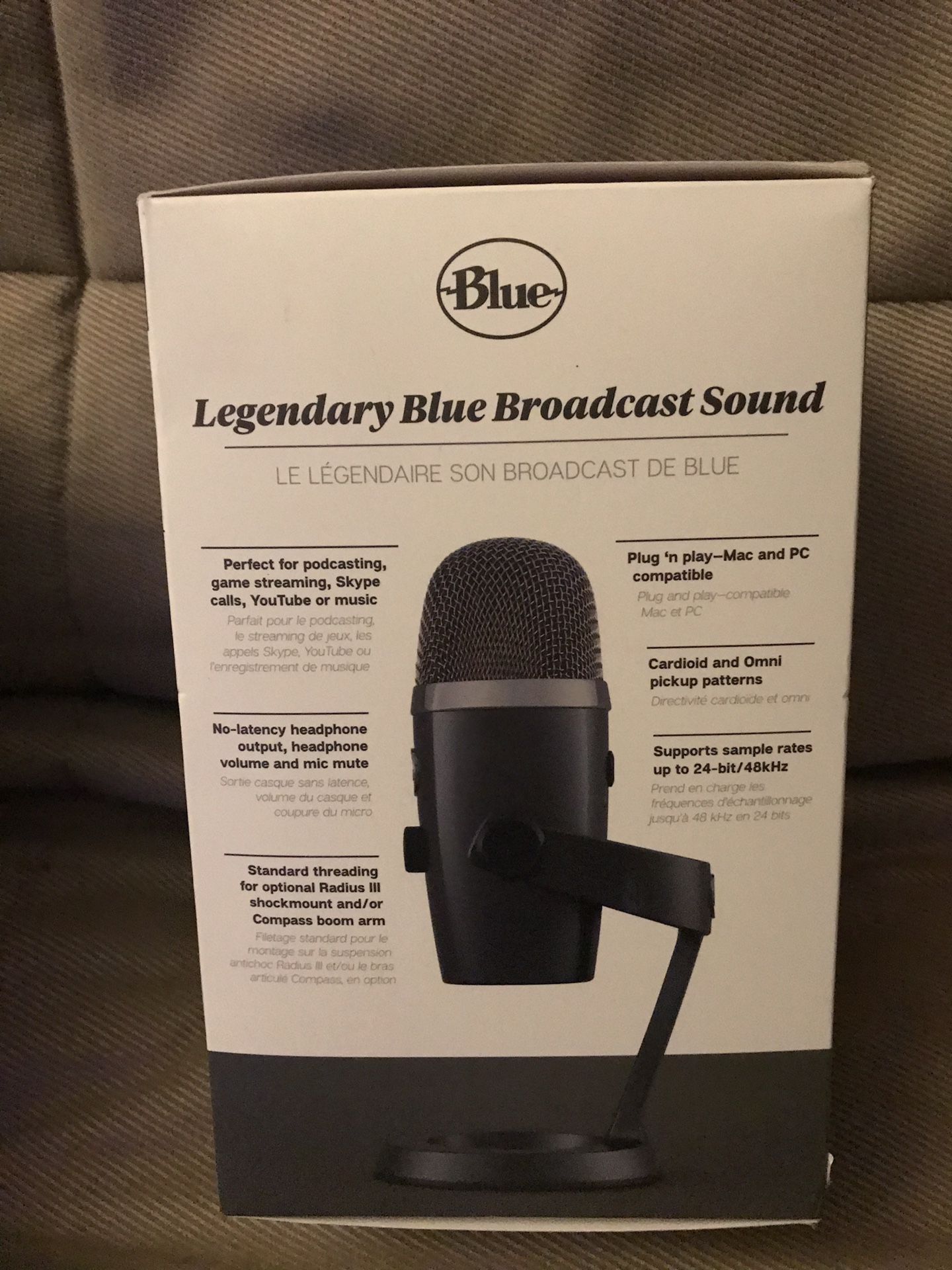 Brand New Blue Yeti Nano Premium USB Microphone