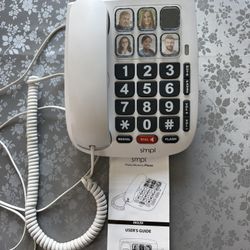 Elderly Landline Telephone w/Big Buttons