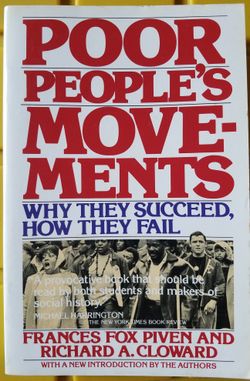 Book "Poor People's Movements" By Frances Fox Piven