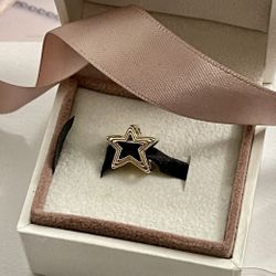  Pandora 14K Gold Open Star Charm
