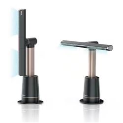 Shark TurboBlade 31.5in. 10 Speed Ultra-Powerful Bladeless Tower Fan in Charcoal 180° Oscillation, Pivots and Twists