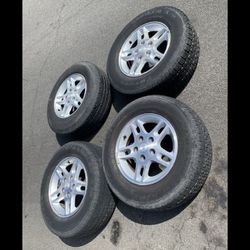 4 - 235/70r16 5x5 5x127 Stock Jeep Wrangler JK JL Grand Cherokee Wheels Rims Tires!!!!!