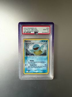 Squirtle Fire Red Leaf Green PSA 10 Pop 62
