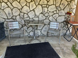 Modern Aluminum Bistro Patio Set – 3 Pieces