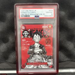 One Piece Magazine Vol.20 Luffy PSA-10