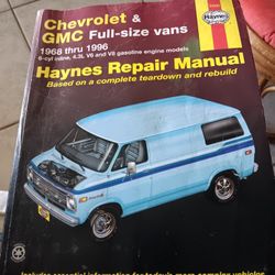 Haynes Repair Manual Chevy Gmc Full Size Van 