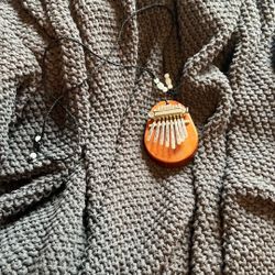 Wooden Kalimba Necklace 
