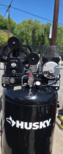 Shop Husky 80 Gal. 3-Cylinder Single Stage Electric Air Compressor