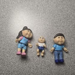 Mini Cabbage Patch Plastic Doll Baby 2017 Lot Of 3