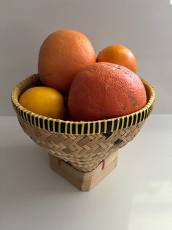 Woven Bamboo Fruit Basket