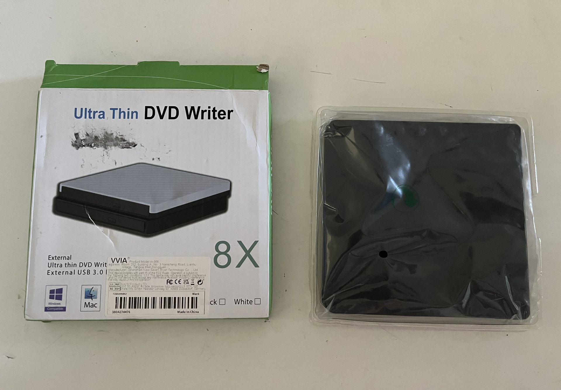 New Ultra Thin 8X DVD Writer External USB 3.0 DVDRW,