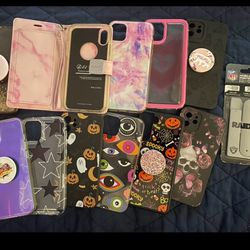 10 iPhone 11 Cases + Raiders Phone Wallet + Brand New Phone Case Purse