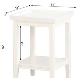 White End Table From Convenience Concepts