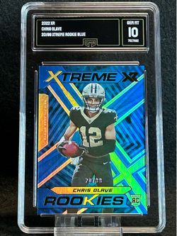 2022 XR ⚜️ Chris Olave ⚜️ Xtreme Rookie Blue 20/99 GMA 10 💎 Mint - New Orleans Saints