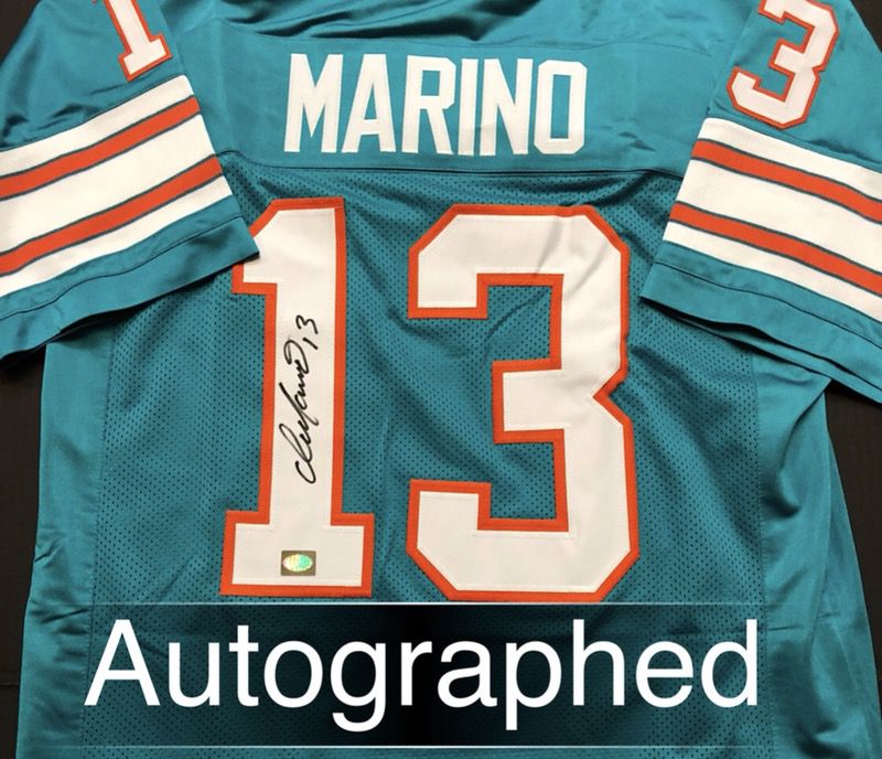 Dan Marino AUTOGRAPHED Dolphins Jersey w/COA for Sale in Aurora, CO -  OfferUp