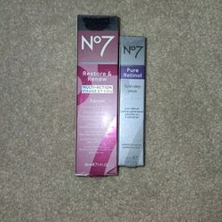 N°7 Restore &renew Serum AND N°7 PURE Retinal Under Eyes 