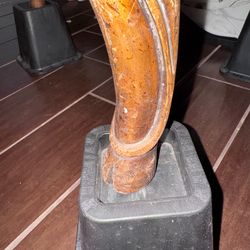 Hooved foot antique coffee table