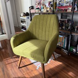  OSHOME Mattie collection Midcentury Green Club Chair