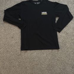 Vans Off The Wall Long Sleeve Black T Shirt 