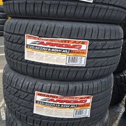 4 NEW TIRES 225/40ZR18 Grand Sport A/S w/50k Miles Warranty $300  PLUS TAX 🐝 🛞 FREE INSTALLATION 🐝 🛞 