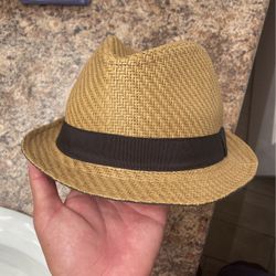 Banana Republic S/M Vintage FEDORA Acorn Hat w/ Black Strip🔥Nice! Like NEW!