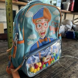 Small 12” Tall Kids/Boys Blippi School Backpack