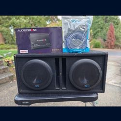 Alpine Type S 10s Ported Box 2000 Watt Amp And Wiring Kit