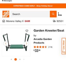Garden kneeler seat