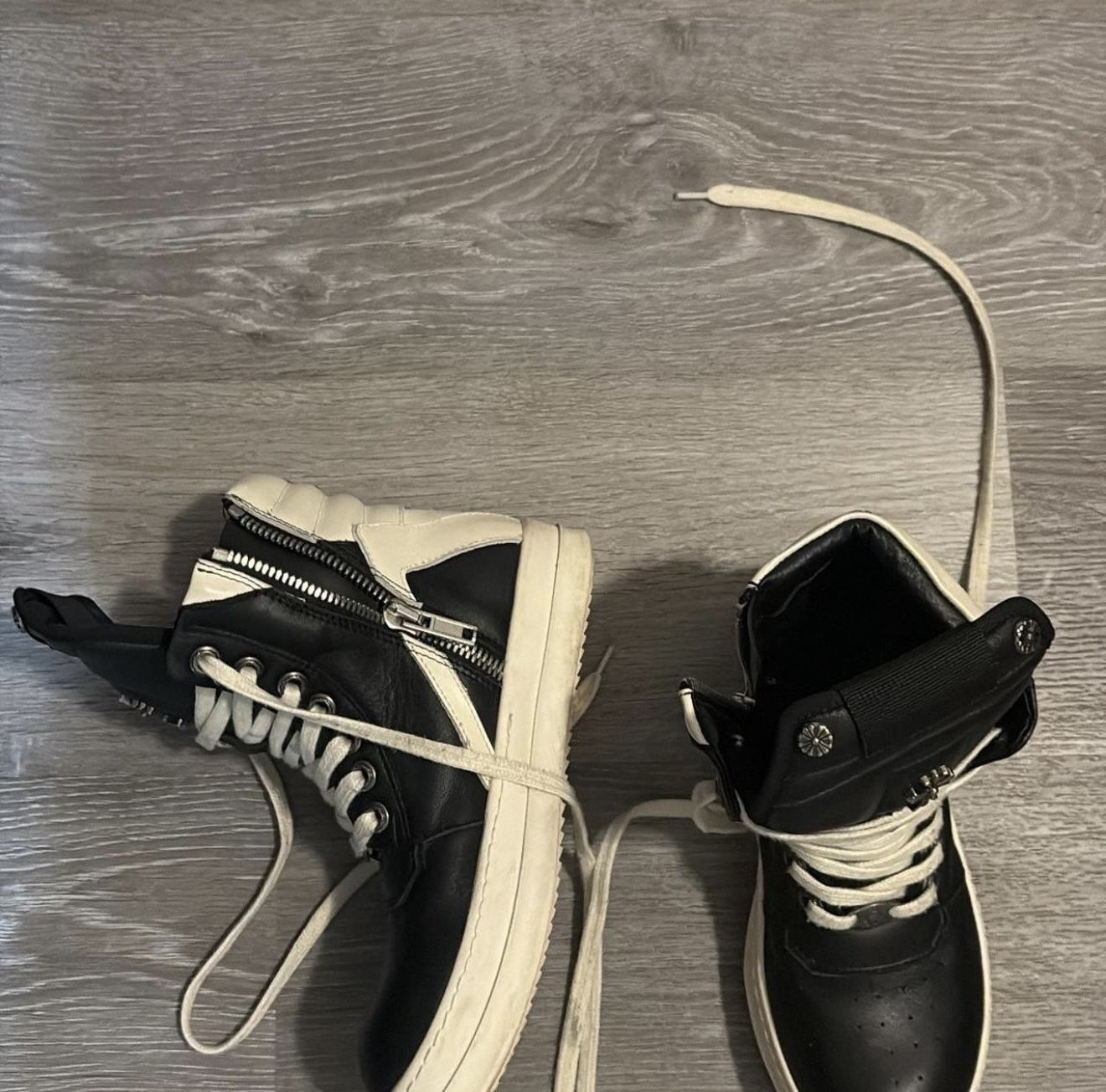 Rick Owen x Chrome Heart Hightops