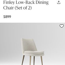 West Elm Dinning Chairs