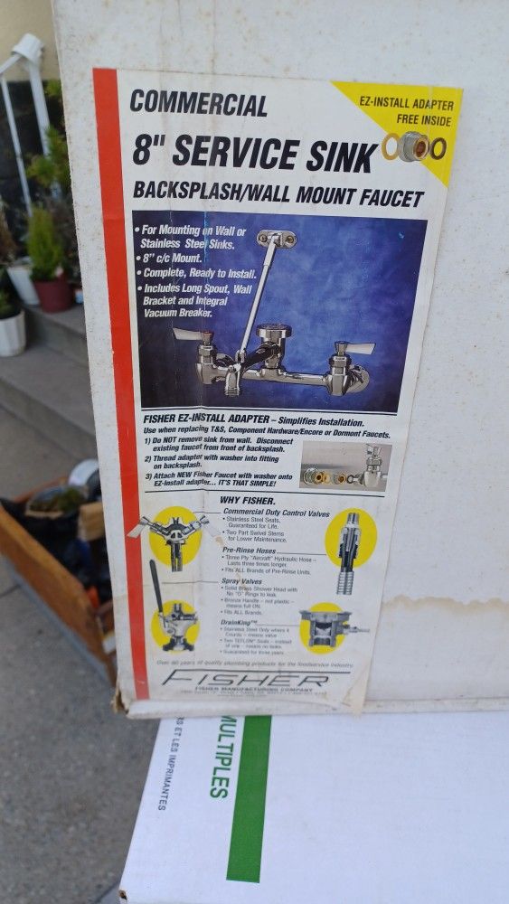 Fisher Control Valve Deck Mount 8″ Centers ADA Handles Without