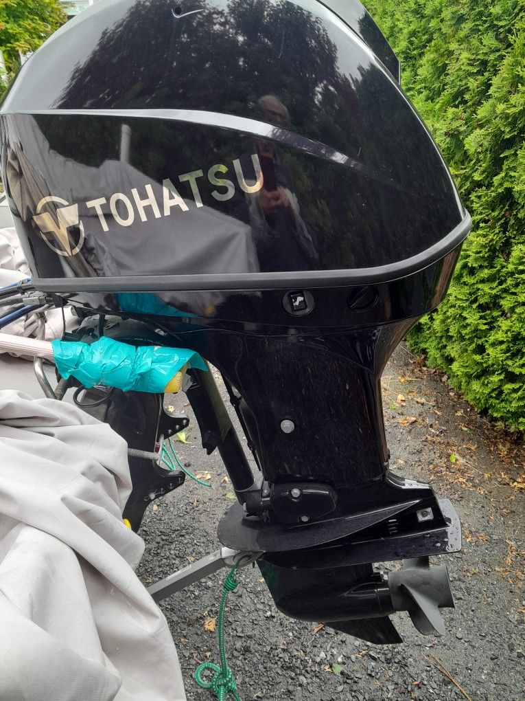 2023 T O H A T S U 60 Horsepower 4 Stroke Outboard With Controls