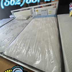 Twin Bed Frame With Mattress New Colchon Bed Set 