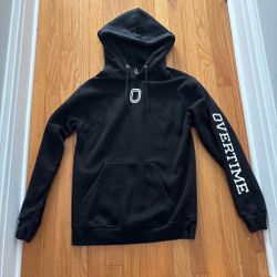 Excellent condition black Overtime hoodie classic style