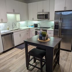 Small Hightop Table With Two Bench Seats 