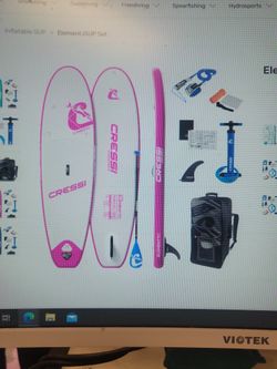 9'2 Cressi Paddle Board Sup New