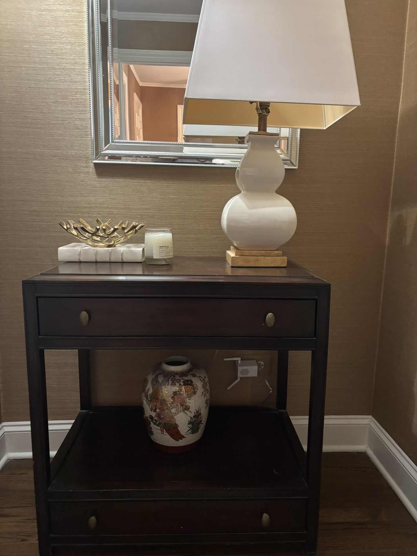 Restoration Hardware Mahogany Side Table!