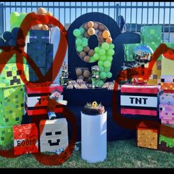 Minecraft Birthday Decor