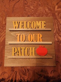 "Welcome to Our Patch" Fall  Wall Decor