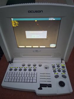 Acuson Cypress CV portable ultrasound system.