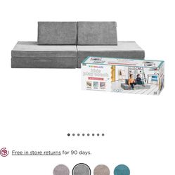 Yourigami Folding Convertible Kids and Toddler Play Couch