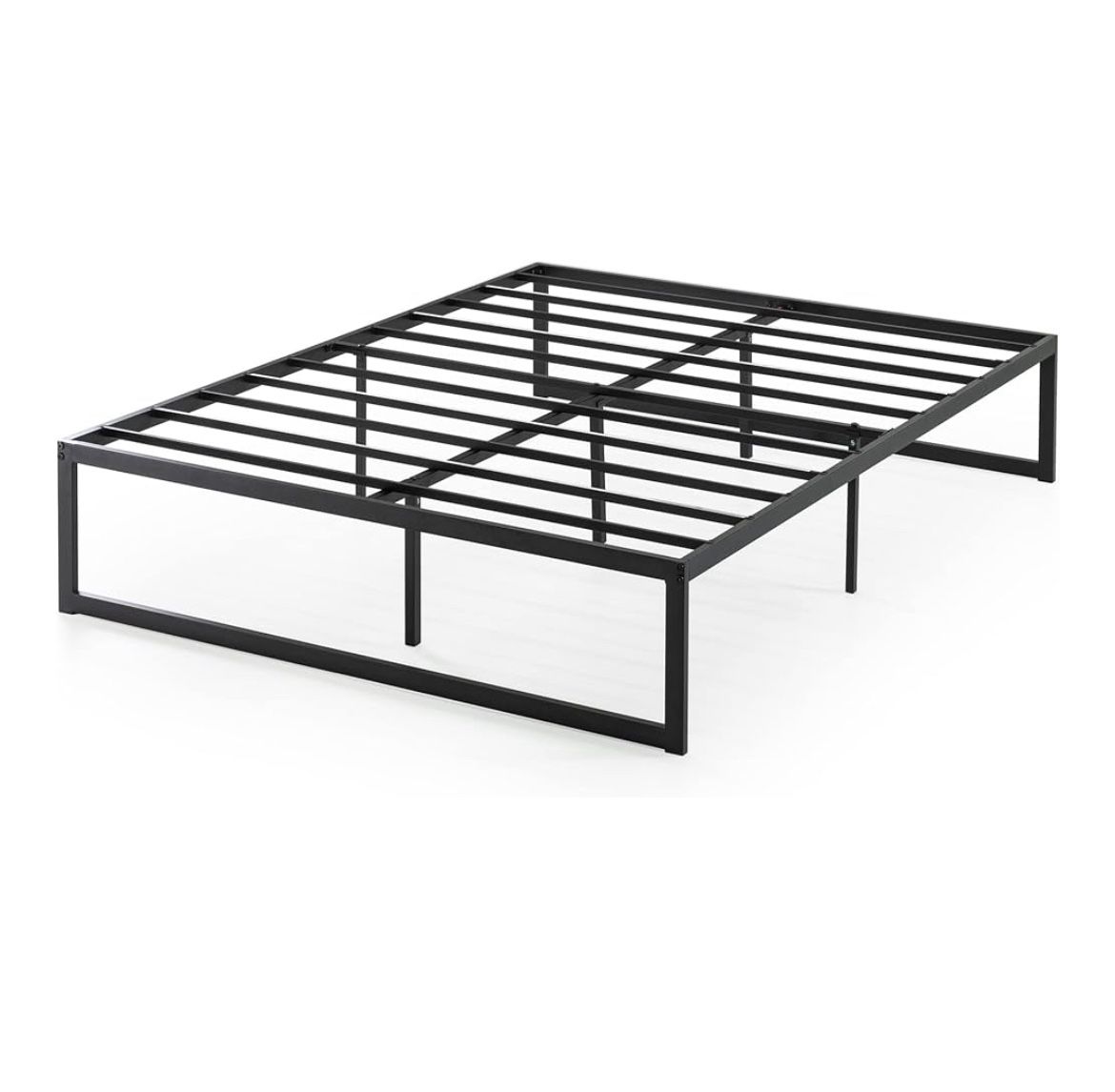 QUEEN 14 Inch Metal Platform Bed Frame, Mattress Foundation with Steel Slat Support, No Box Spring Needed, Easy Assembly, Queen