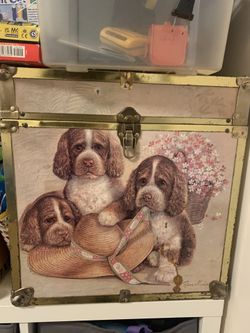 Wooden/metal Storage Box 