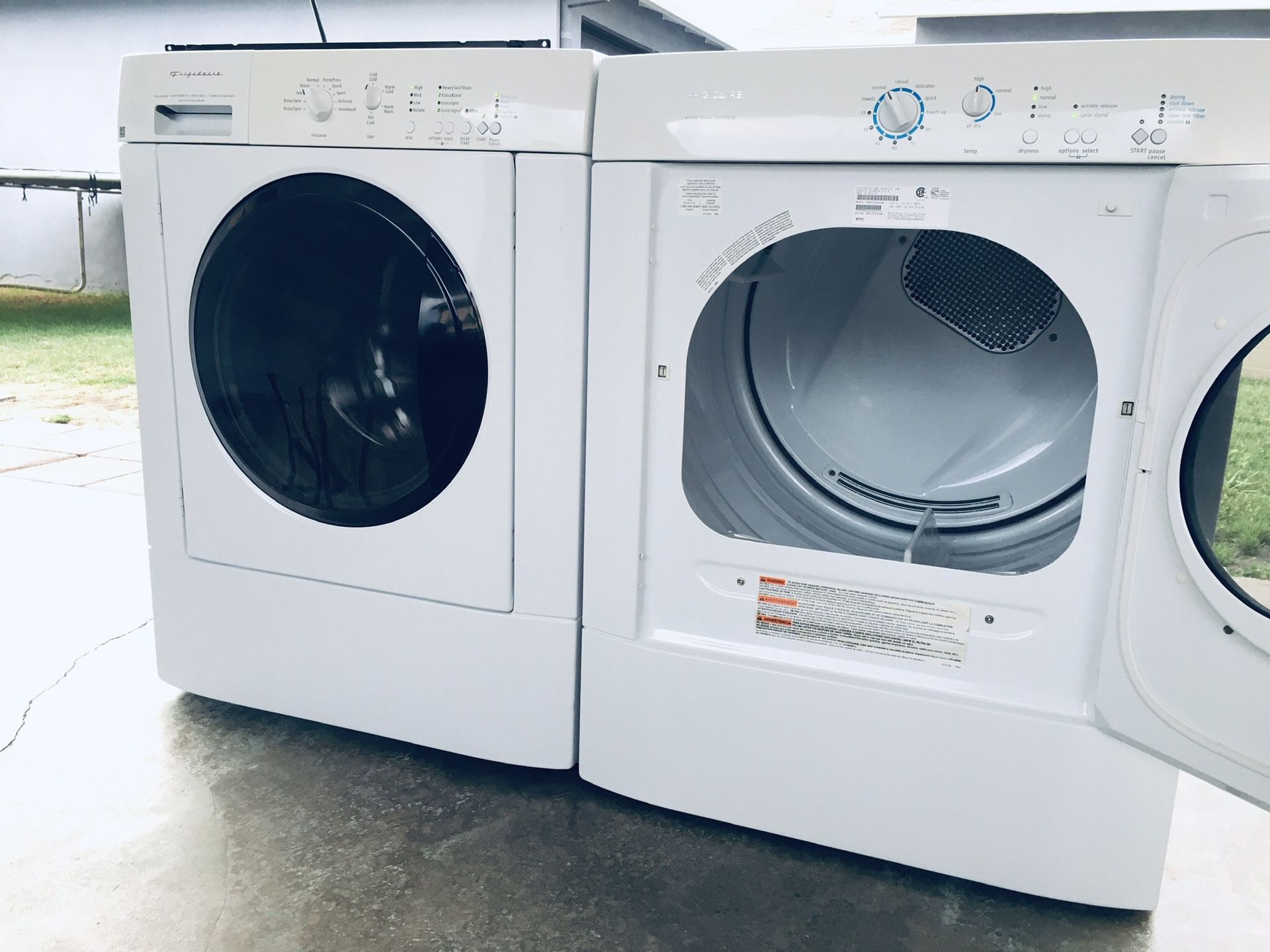 Washer and dryer