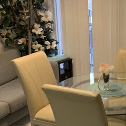 Dining Furniture Set $115 🚚🚚🚚 🍀🚚🚚🚚 Delivery, Chair, Table, Furniture, Glass Furniture, Glass Table, Metal, Kitchen Furniture.