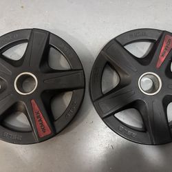 25 lb XMark Olympic Plates (Pair) – Rubber Coated
