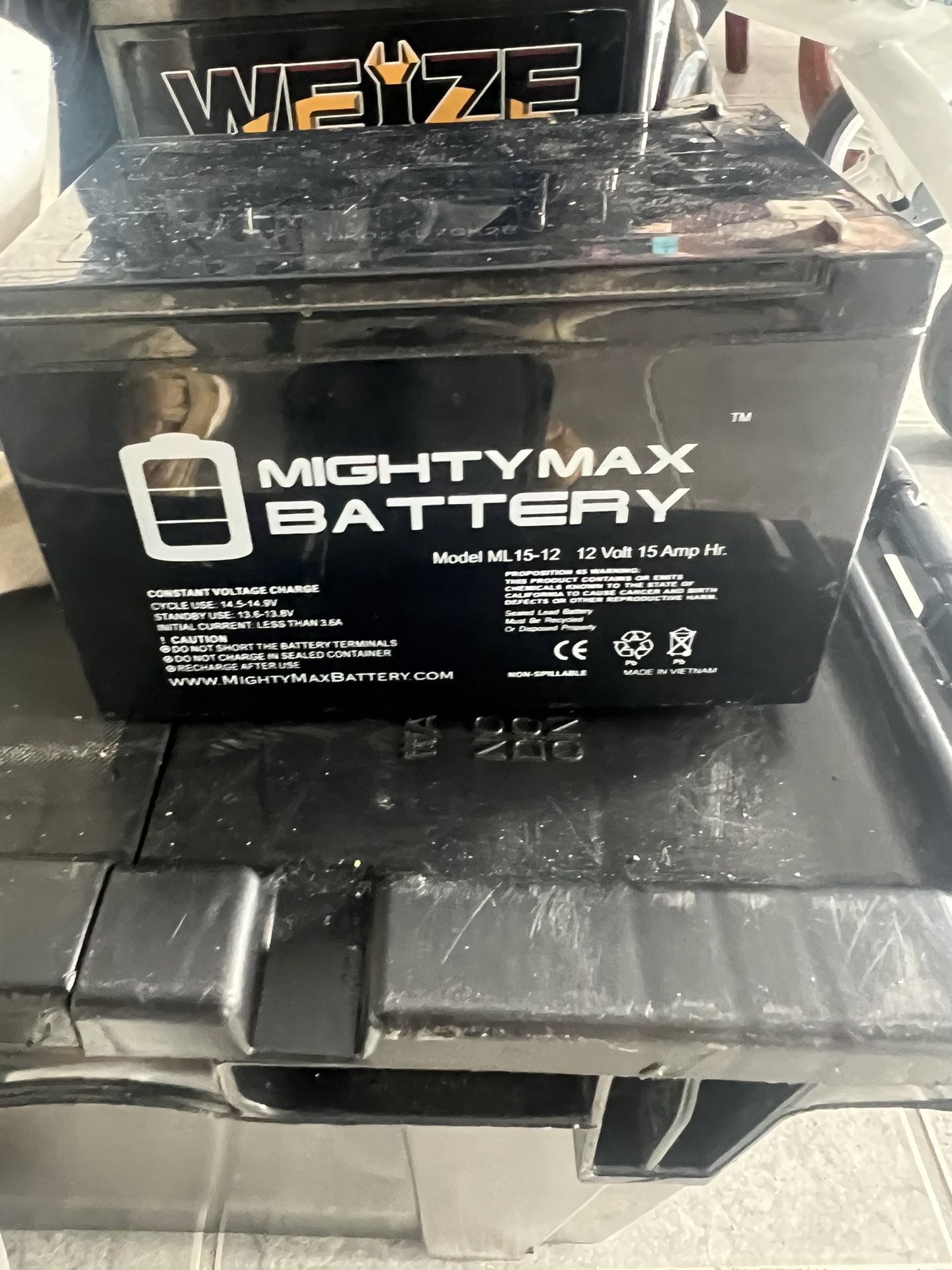 Mighty Max Battery Ml15-12 